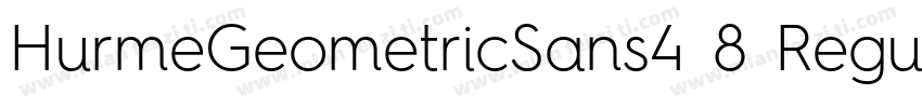 HurmeGeometricSans4 8 Regular字体转换
